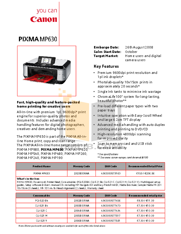 CANON PIXMA MP480 MANUAL PDF