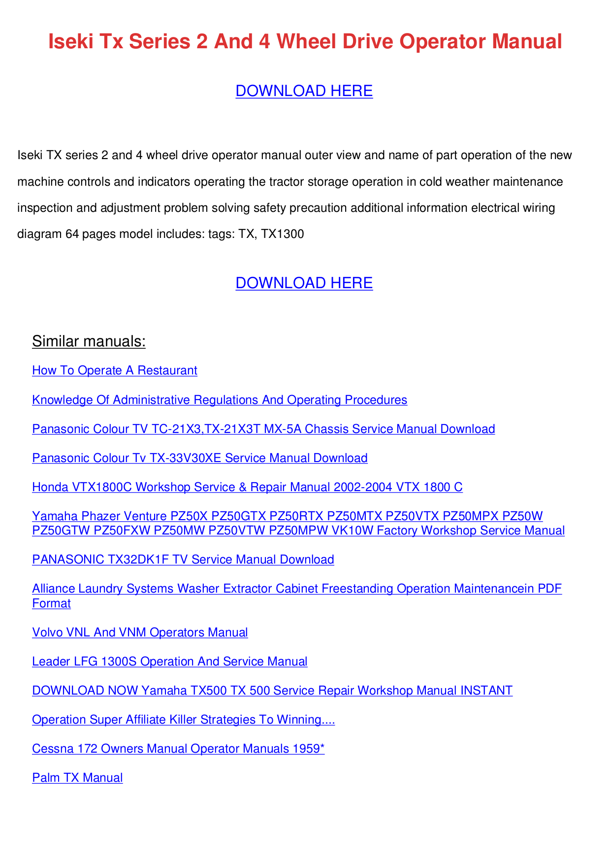 pdf for Samsung TV TXM3098WHF manual