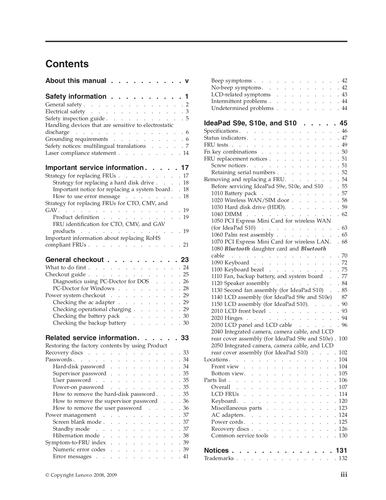 ... Lenovo Laptop IdeaPad S10-2 2957 pdf page preview ...