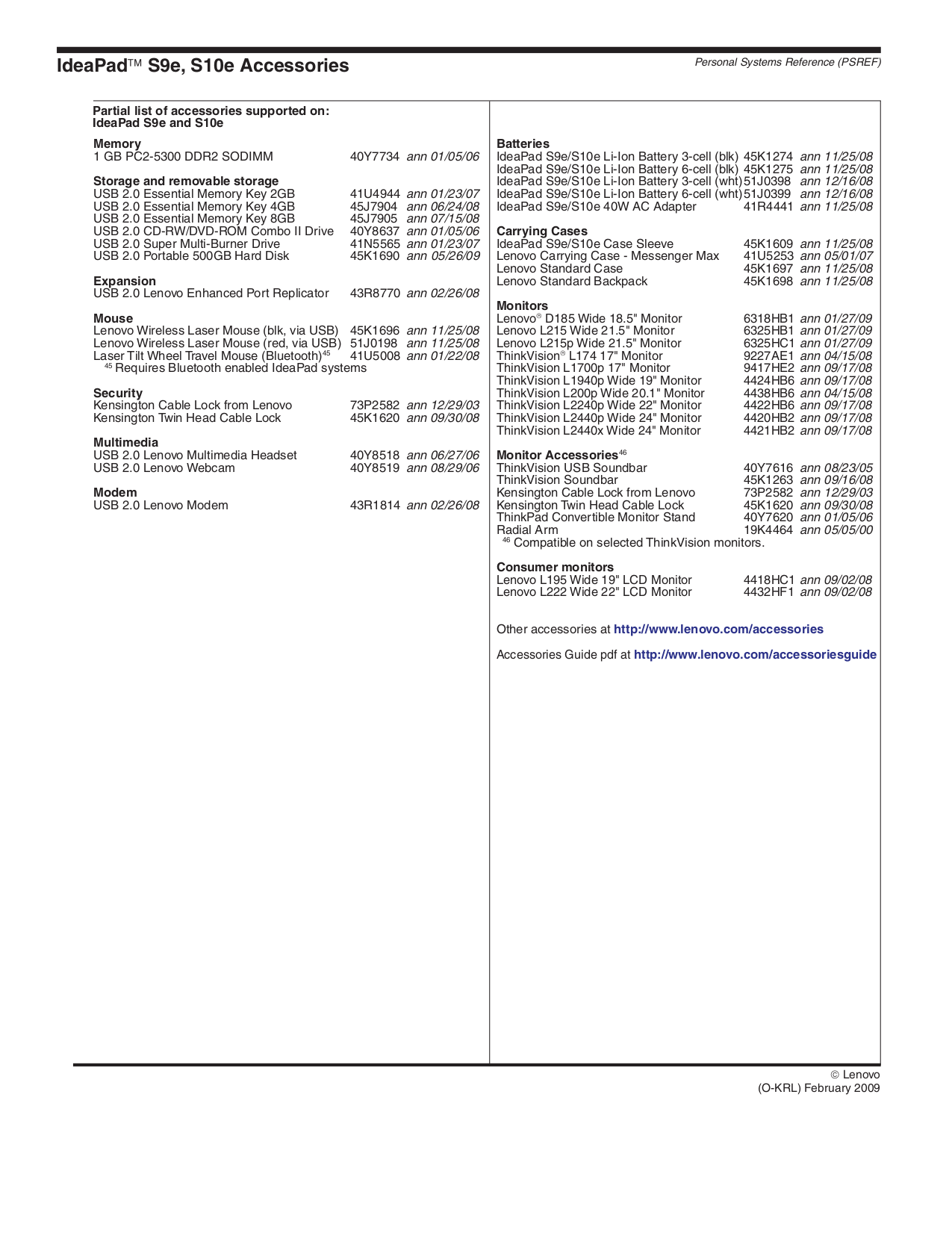 ... Lenovo Laptop IdeaPad S10-2 2957 pdf page preview ...