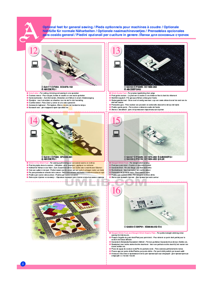 PDF manual for Brother Other XL2230 Sewing Machines