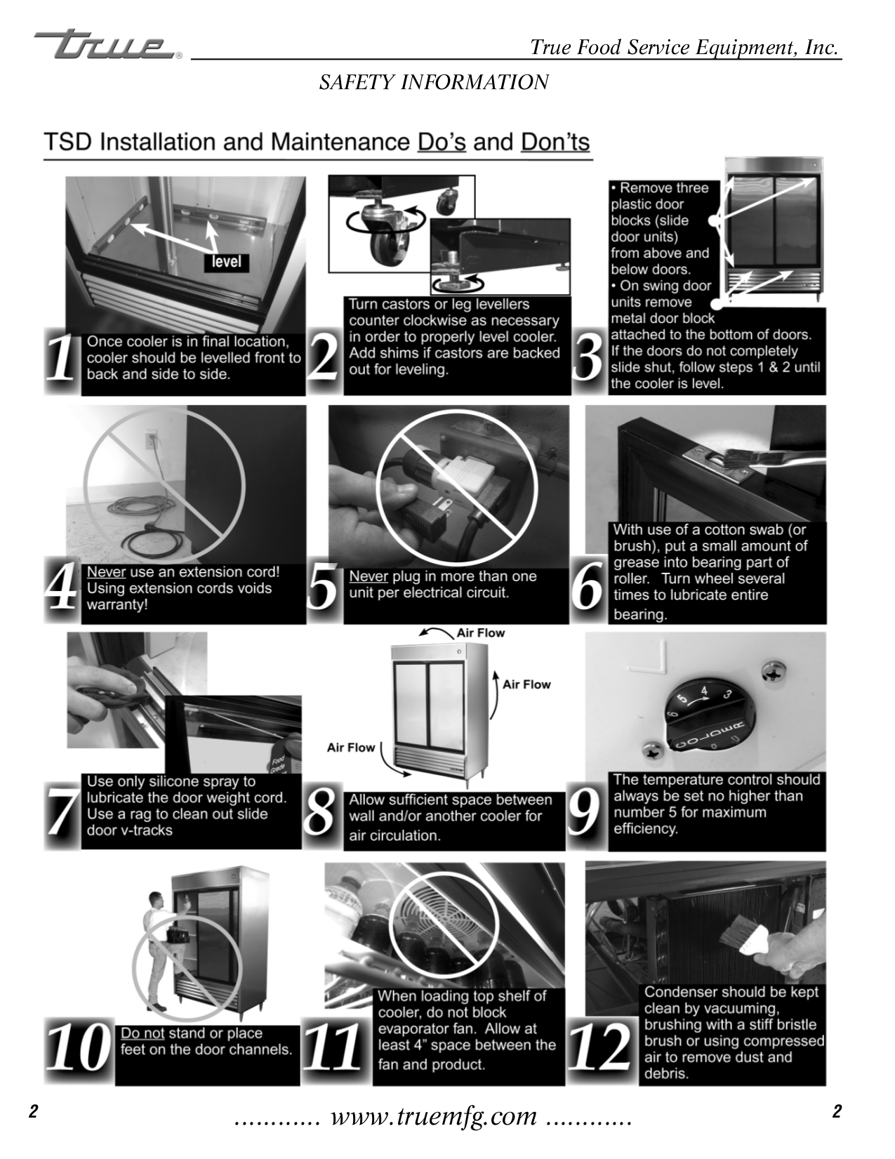 PDF manual for True Freezer T-49F