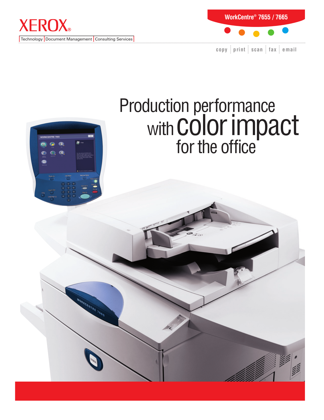 pdf for Xerox Multifunction Printer WorkCentre 7655 manual