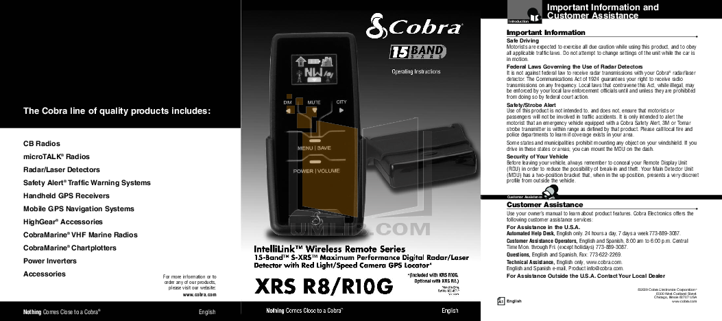 Download free pdf for Cobra microTALK MT 600 2-way Radio manual