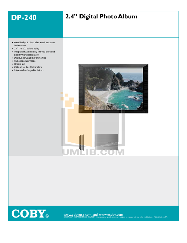 Free Pdf For Coby Dp 240 Digital Photo Frame Manual Pdf For Coby Digital Photo Frame Dp 240 Manual