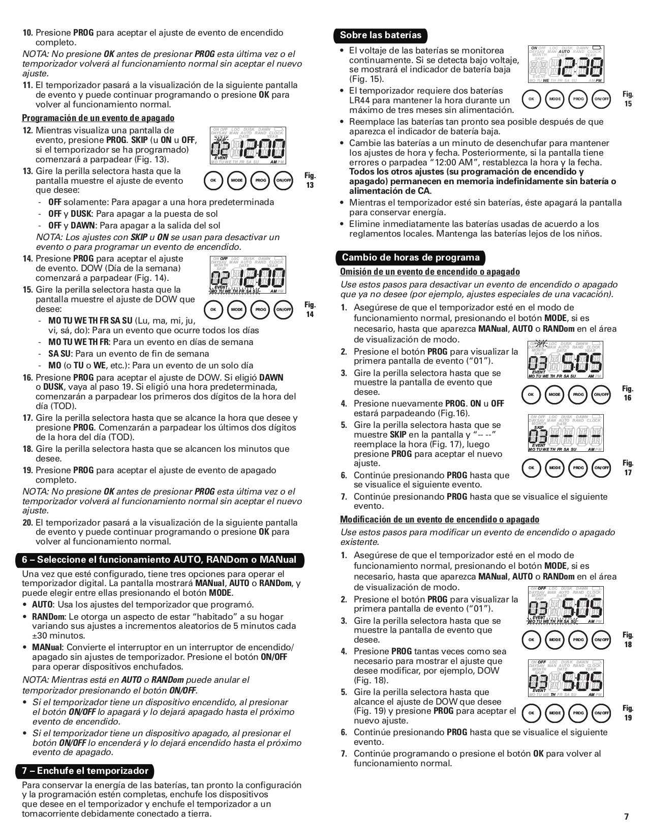 PDF manual for Intermatic Other DT17 Timers