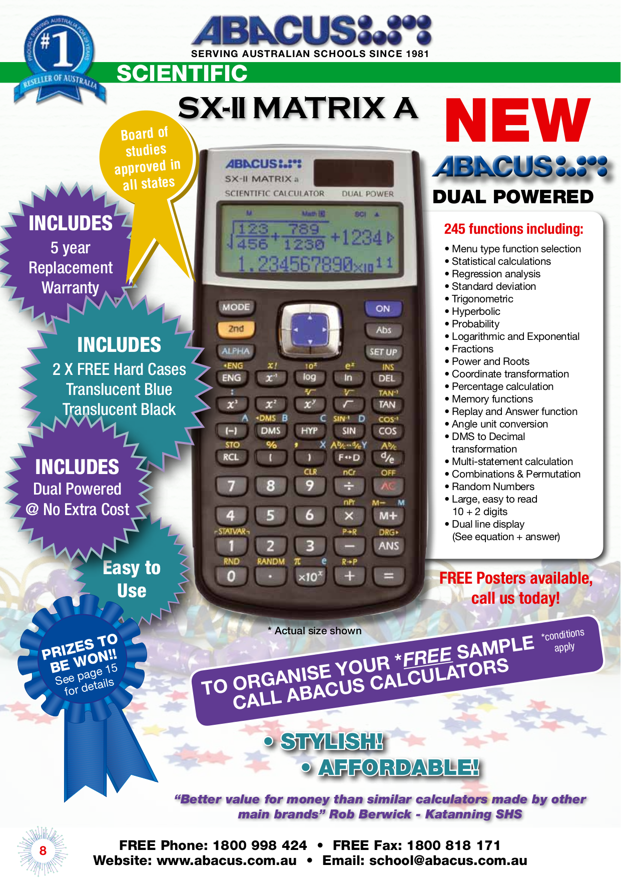 PDF manual for Sharp Calculator EL738