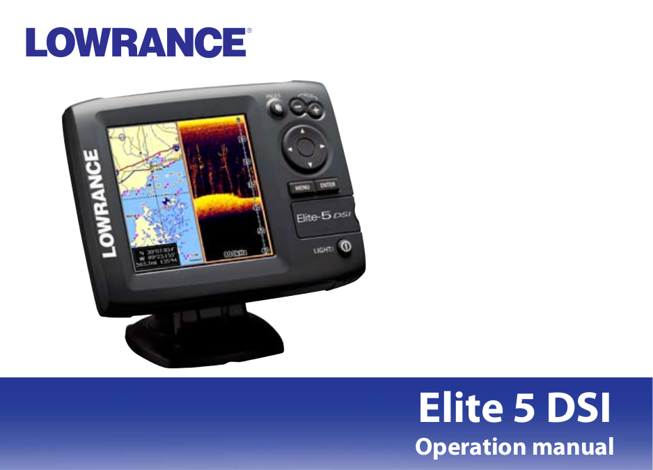 Lowrance elite 5 dsi инструкция