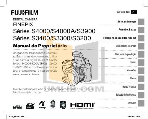 Download free pdf for FujiFilm Finepix S3200 Digital Camera manual