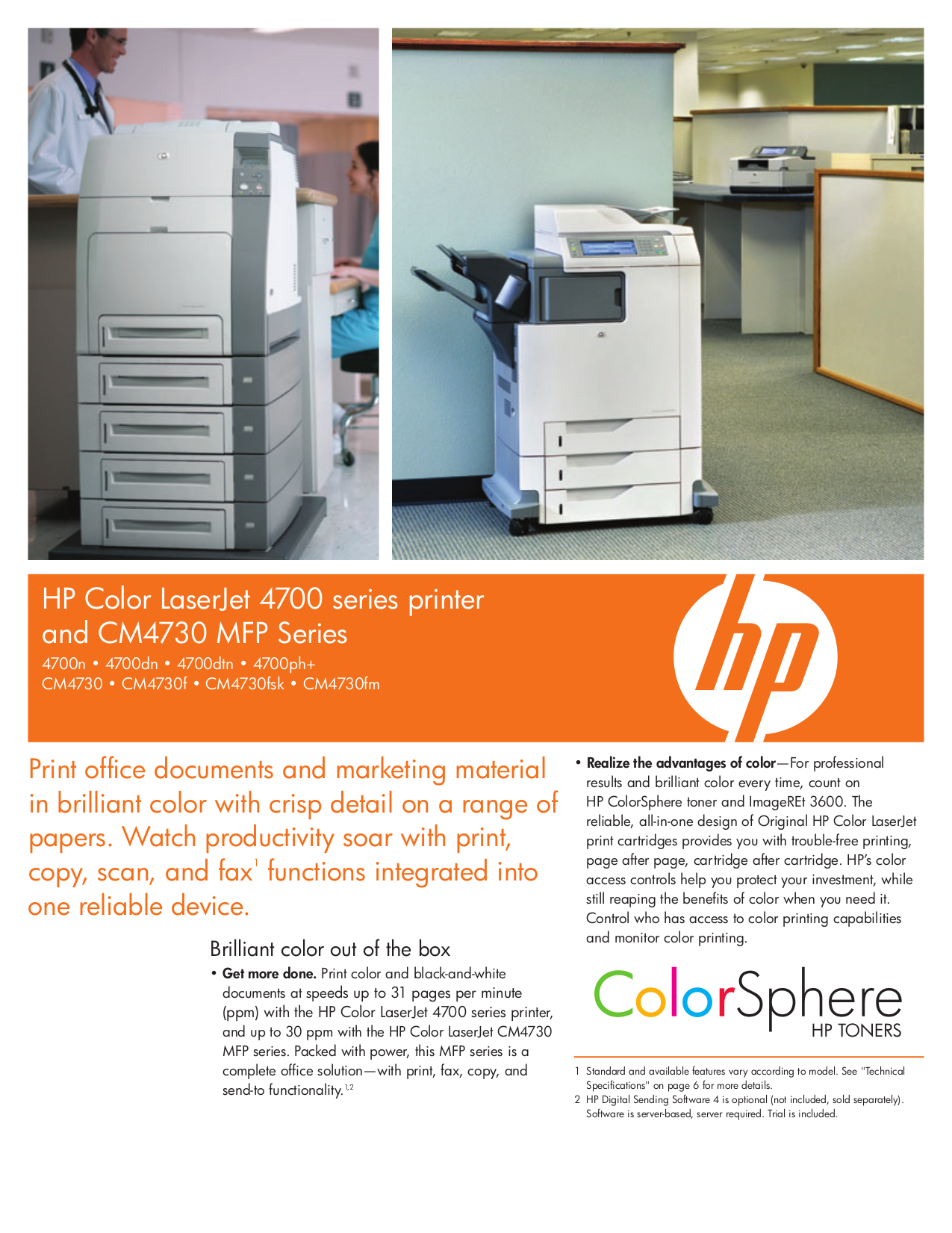 pdf for HP Multifunction Printer Laserjet,Color Laserjet CM4730f manual