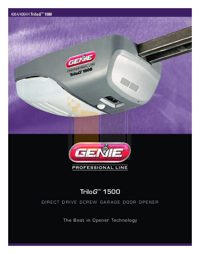 Download Free Pdf For Genie Screw Drive Garage Door Opener Other