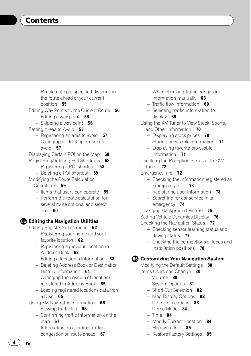 ... Pioneer Car Video AVIC-N4 pdf page preview ...