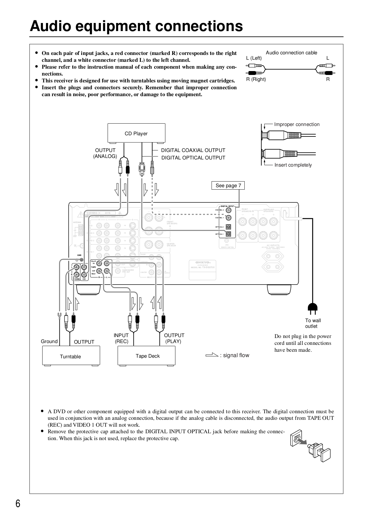 ... Onkyo Receiver TX-DS575x pdf page preview ...