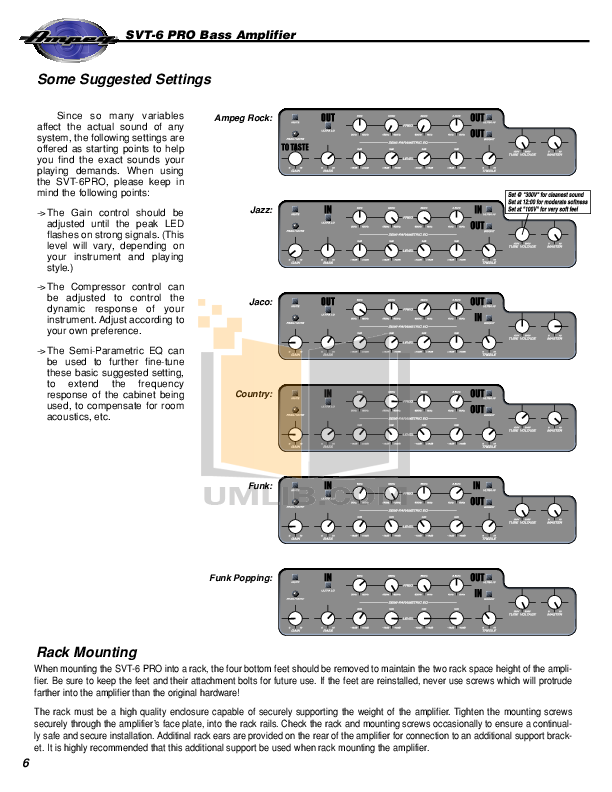 ampeg svt 2 pro service manual