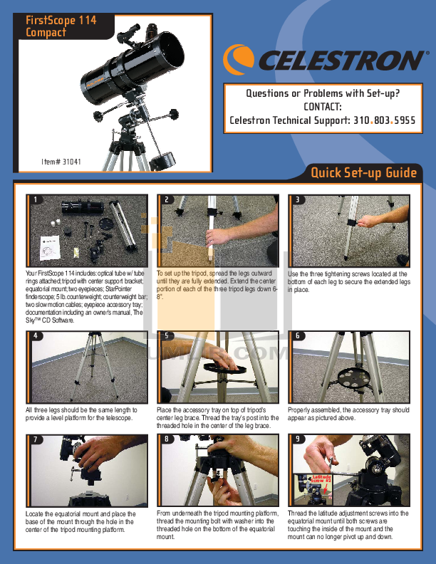 celestron firstscope 114 eq