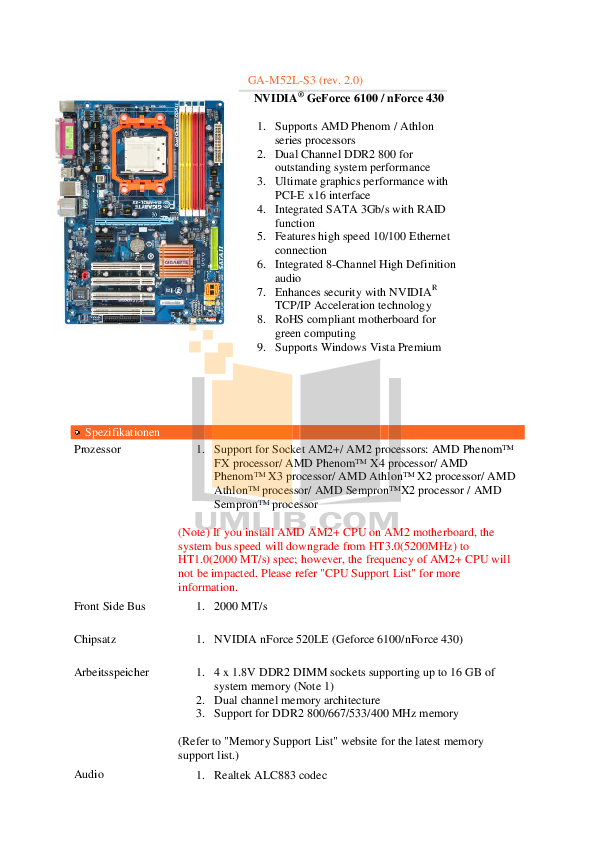 Gigabyte ga-m52l-s3p drivers windows 7 Gigabyte ga-m52l-s3p drivers windows 7
