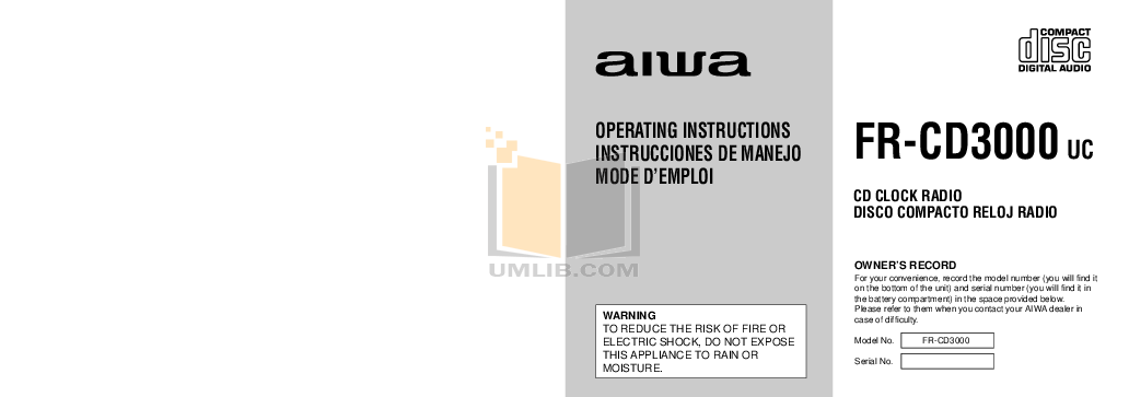 Aiwa Fr-Cd3000 Manual - Download Free Apps - pertorrentino