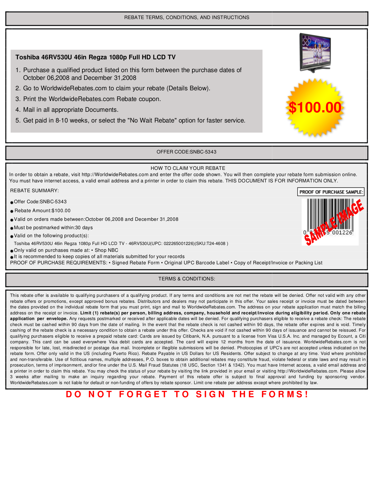 pdf for Toshiba TV Regza 46RV530U manual