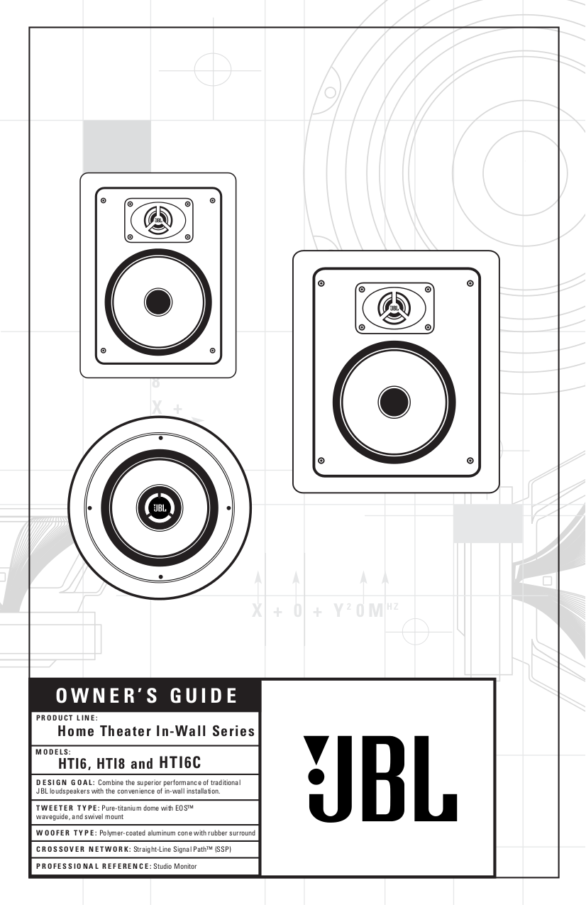 pdf for JBL Speaker RIF6C manual