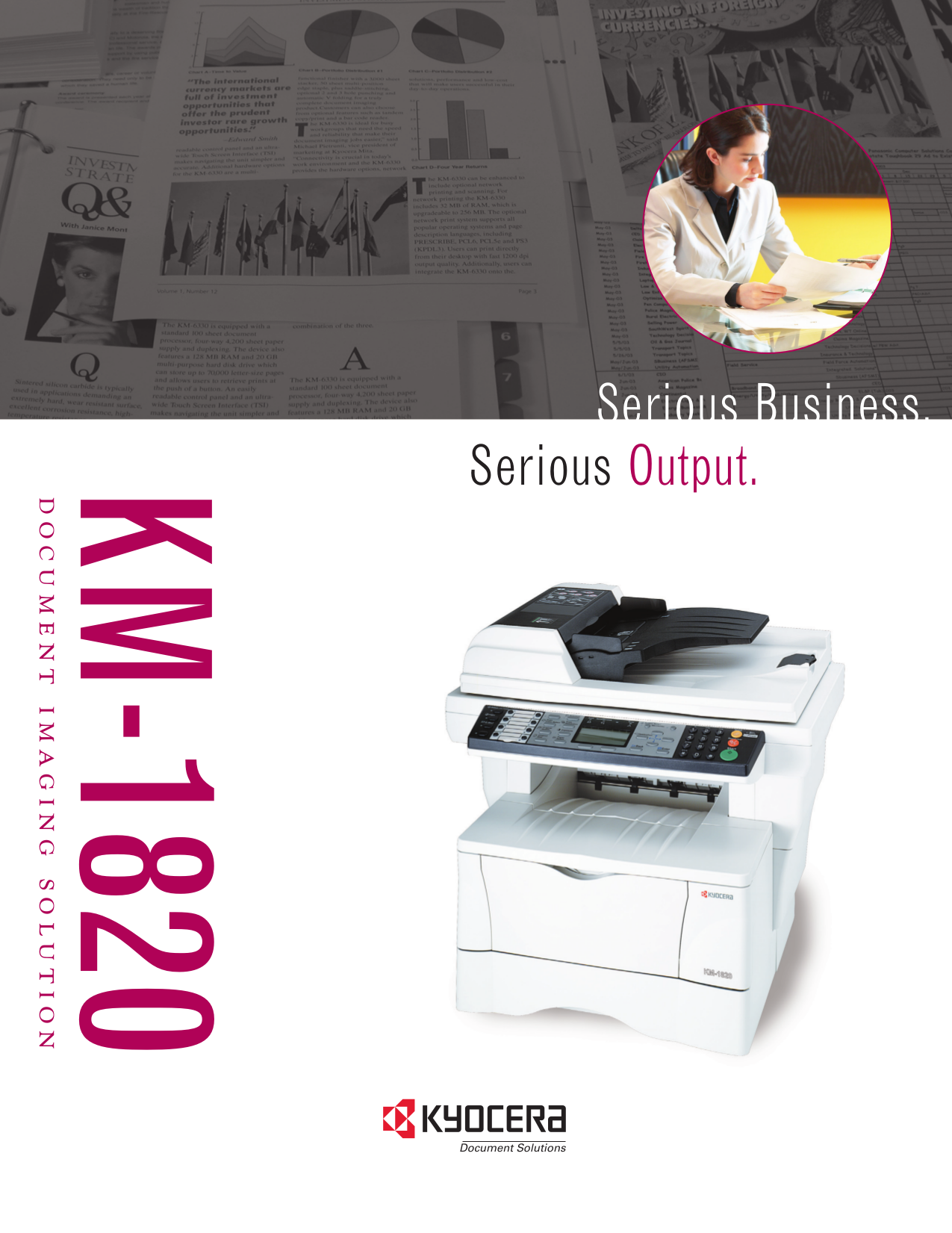pdf for Kyocera Multifunction Printer KM-1820 manual