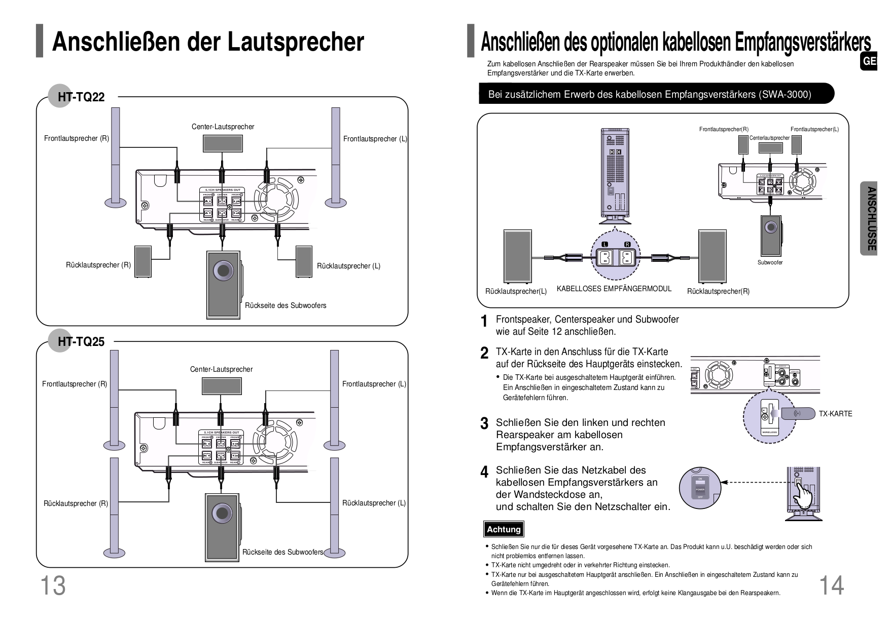 ... Samsung Home Theater HT-TQ22 pdf page preview