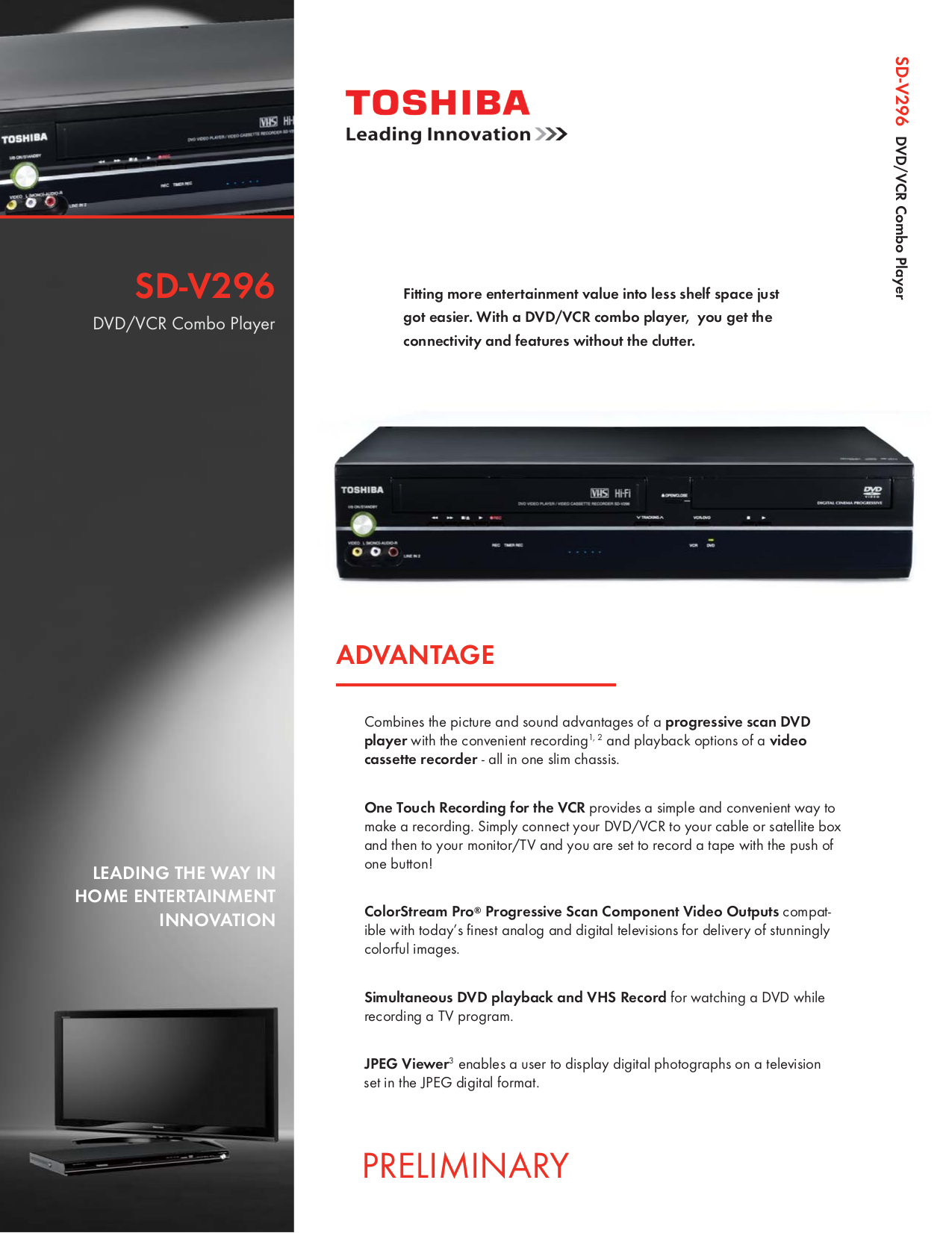 TOSHIBA SD-V296 MANUAL EBOOK