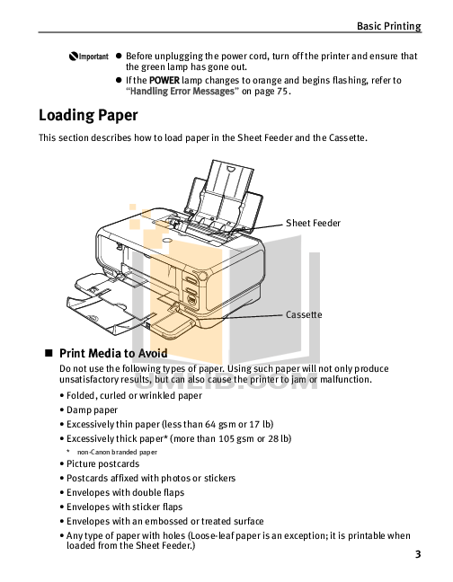 PDF Manual For Canon Printer PIXMA IP4000R