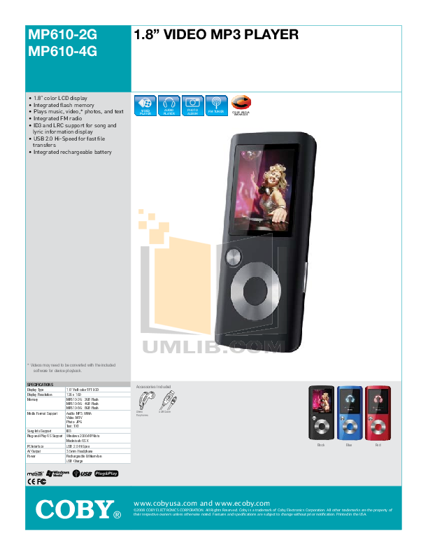 Coby Mp610 Software Download
