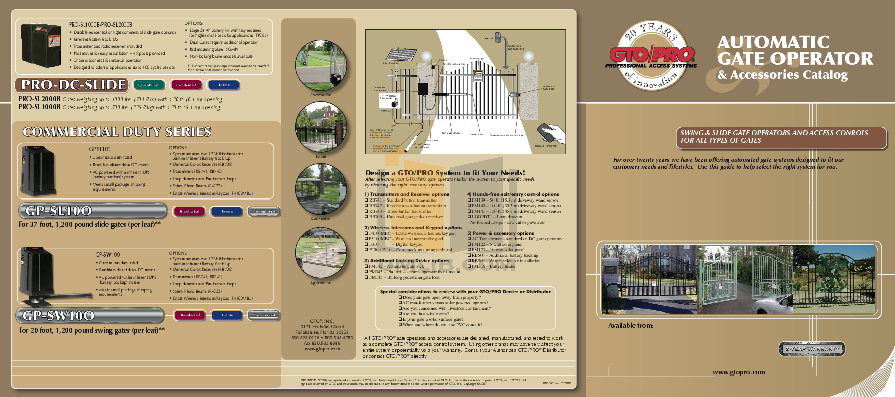 pdf for GTO Other SW-3000XL Gate Operater manual
