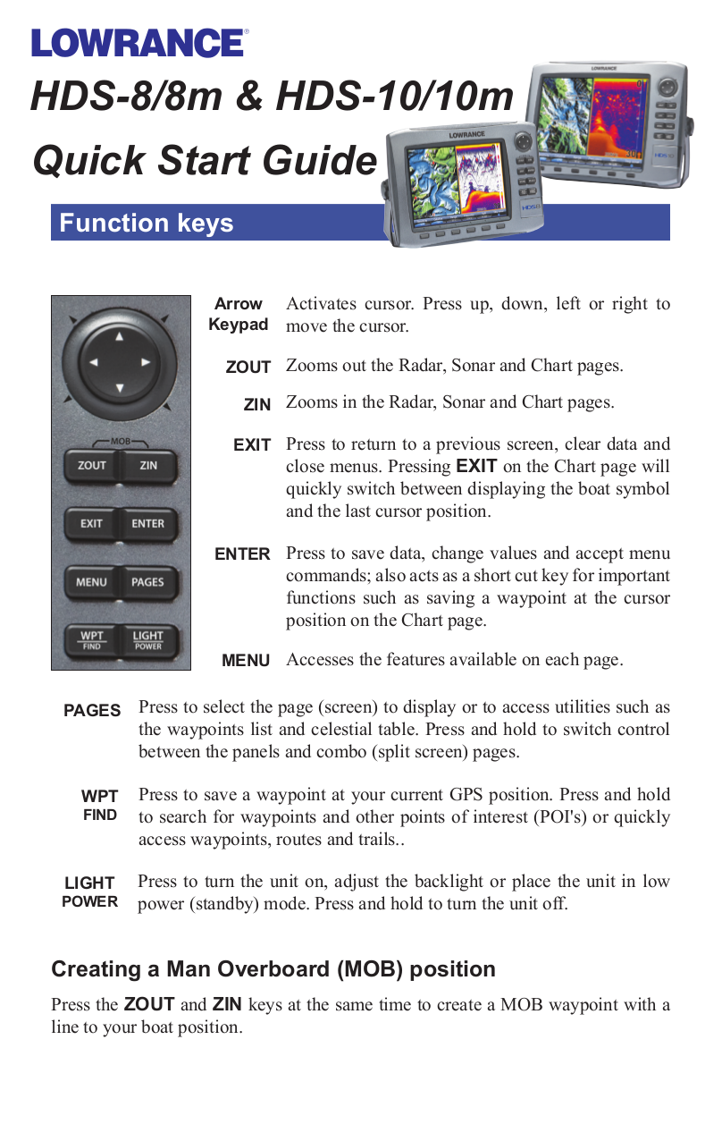 Download free pdf for Lowrance HDS-8 GPS manual