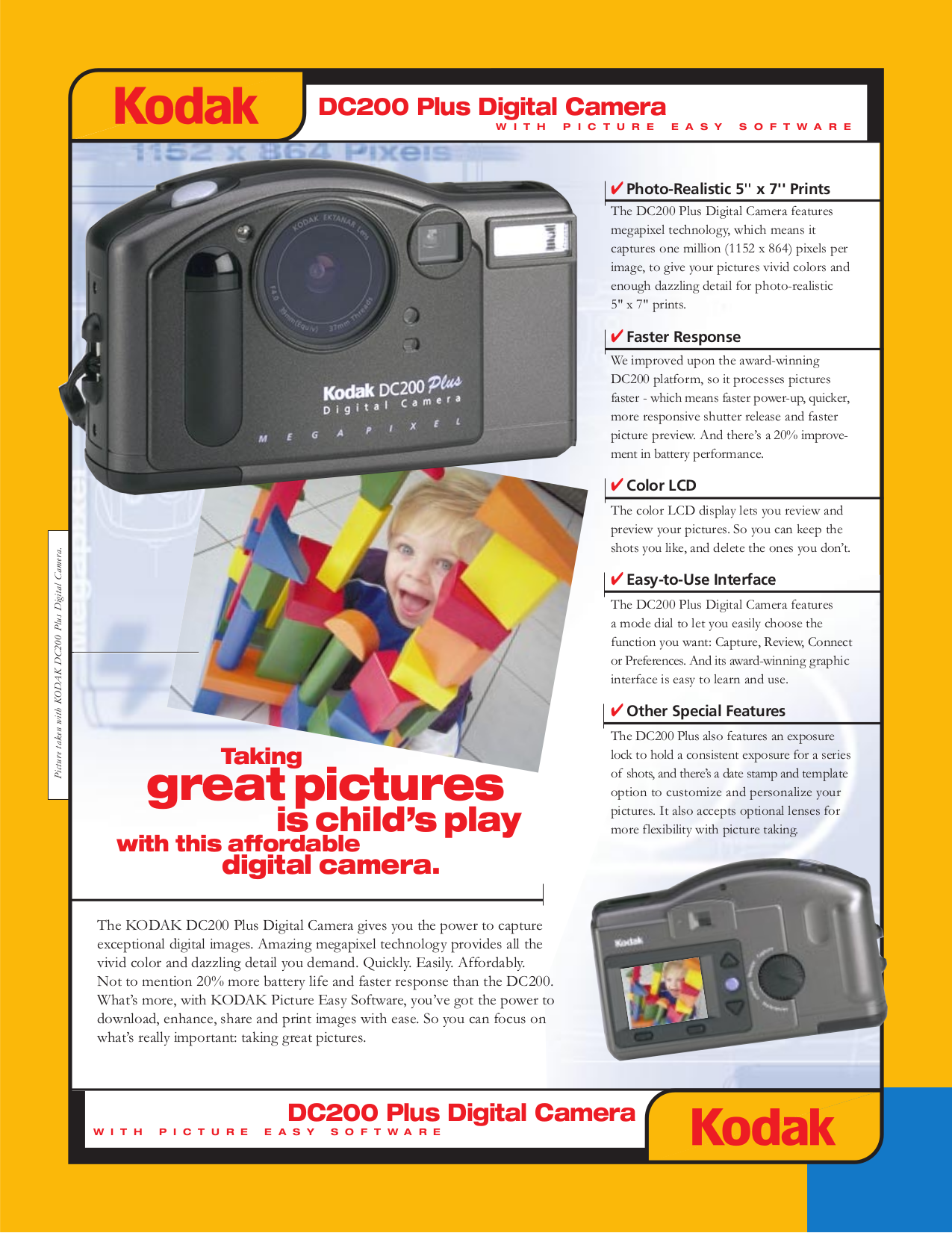 Download free pdf for Kodak DC200 Digital Camera manual