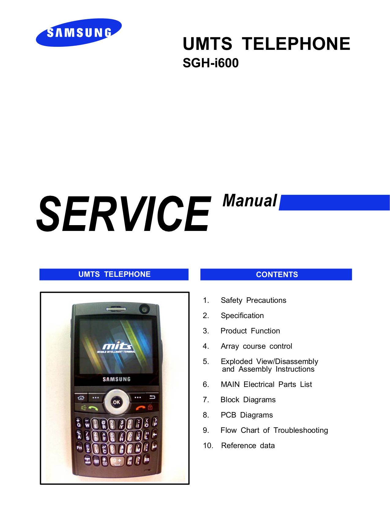 pdf for Samsung Cell Phone SGH-600 manual