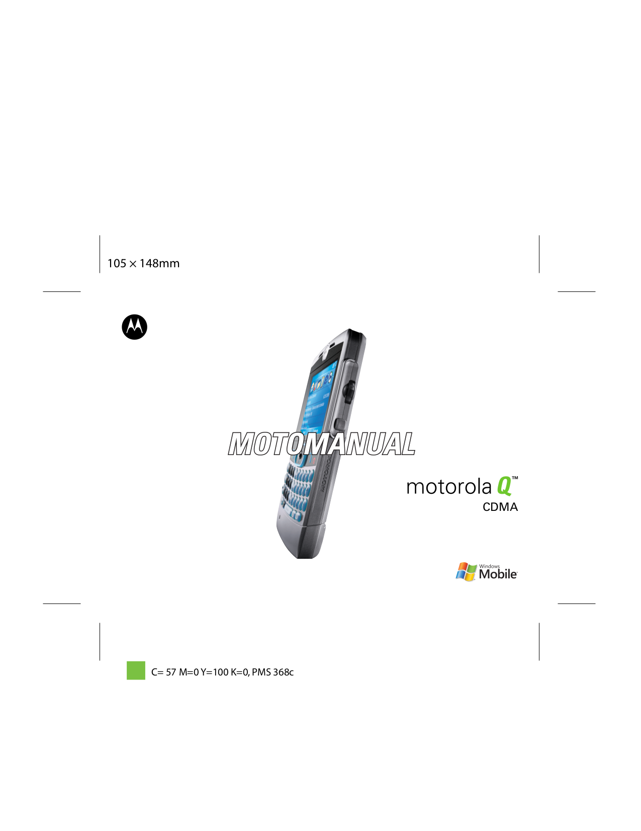 pdf for Motorola Cell Phone MOTO Q manual