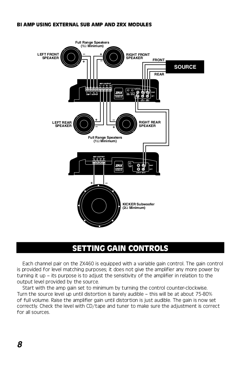 kicker car amplifier zx460 pdf page preview ...