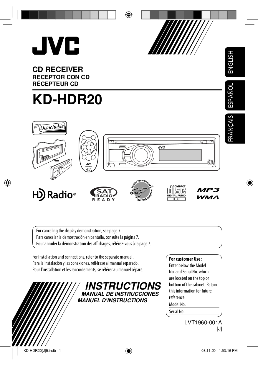 jvc kd g807 инструкция на русском