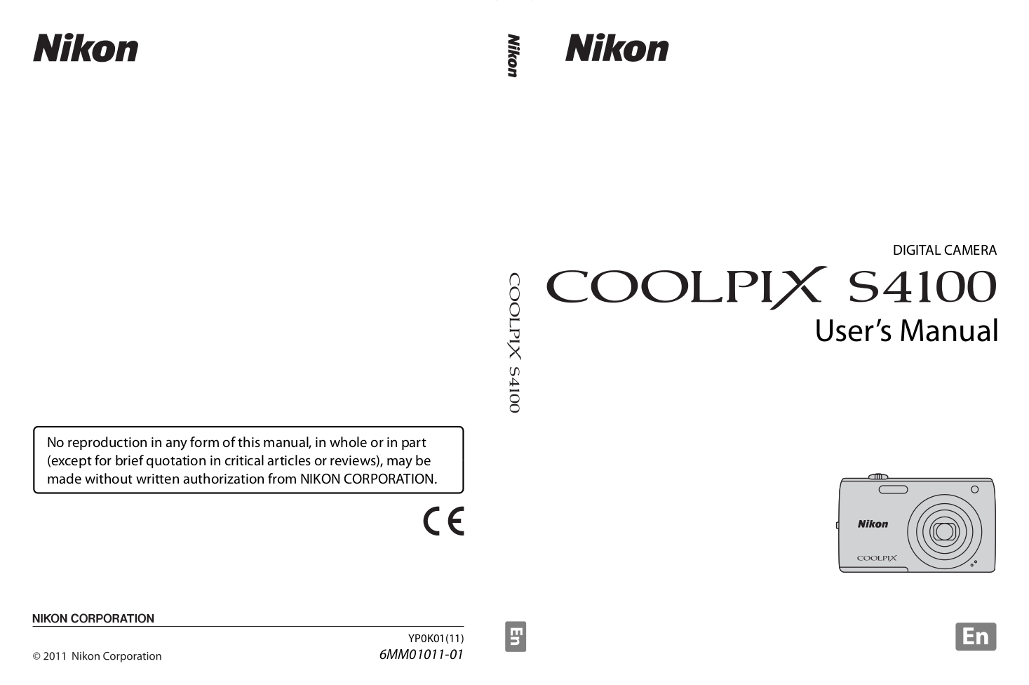 pdf for Nikon Digital Camera CoolPix S4100 manual
