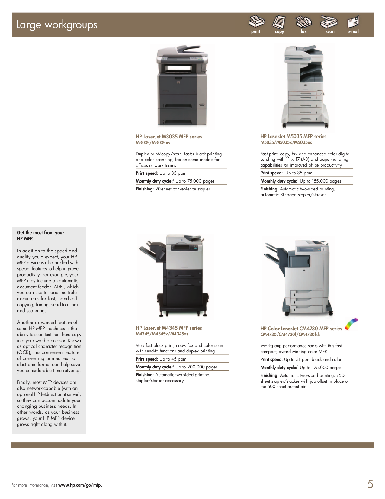 ... HP Multifunction Printer Laserjet,Color Laserjet M2727nf pdf page preview ...