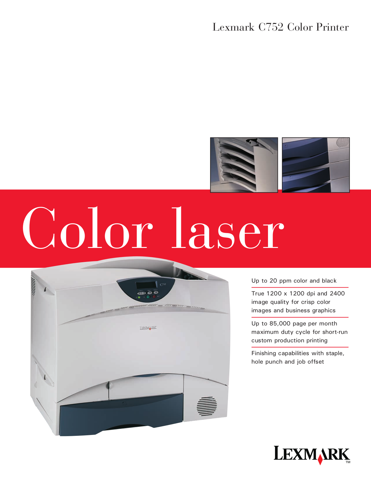 pdf for Lexmark Multifunction Printer N4000e manual