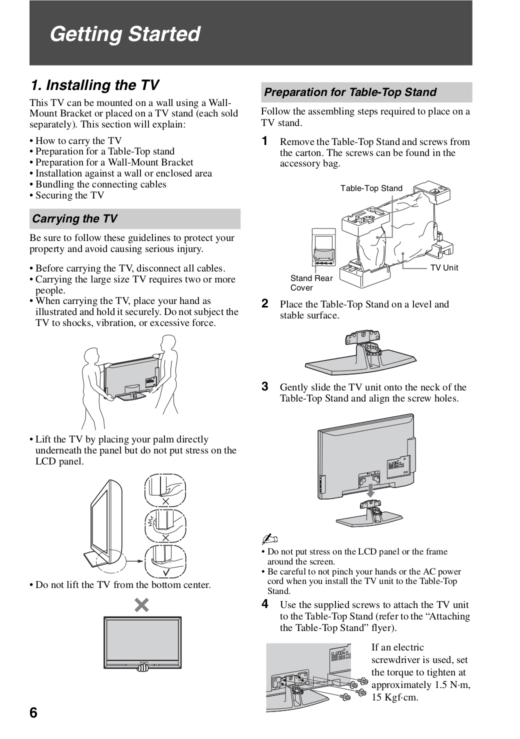 ... Sony TV BRAVIA KDL-40Z4100 pdf page preview ...