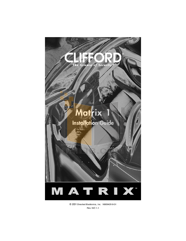 Clifford Remote Start Manual