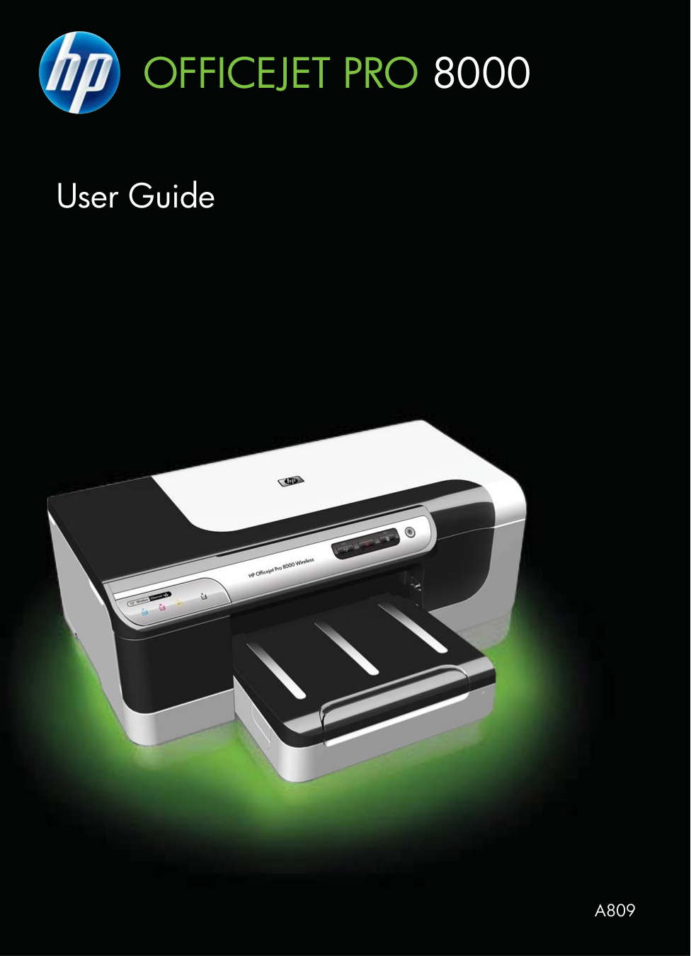 pdf for HP Printer Officejet Pro 8000 manual
