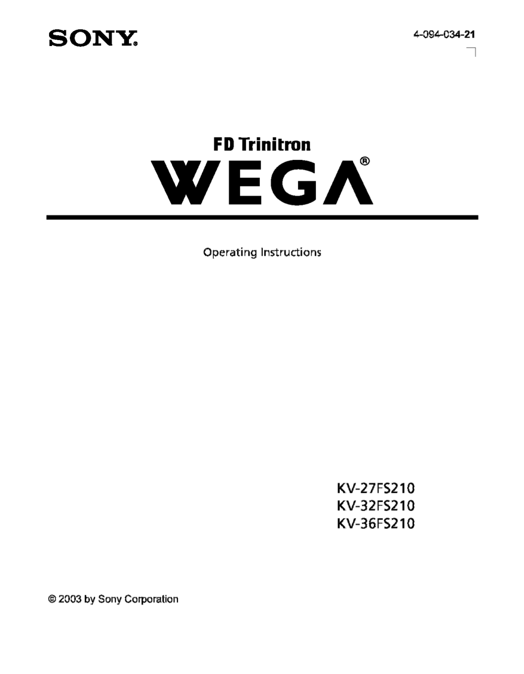 kv 29se10b service manual Array - sony wega crt tv manual rh  artistichairlounge ...