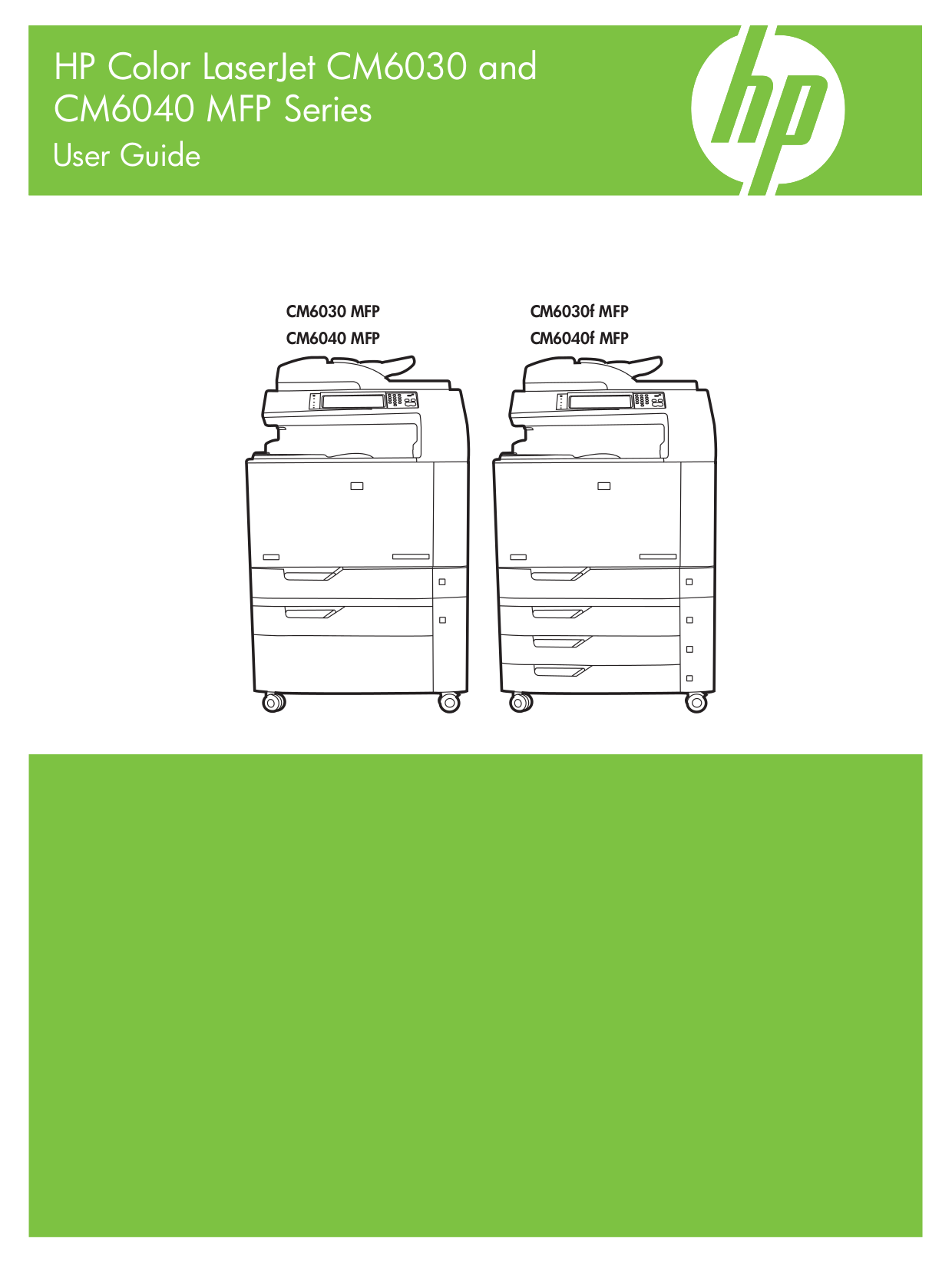 pdf for HP Multifunction Printer Laserjet,Color Laserjet CM6030f manual