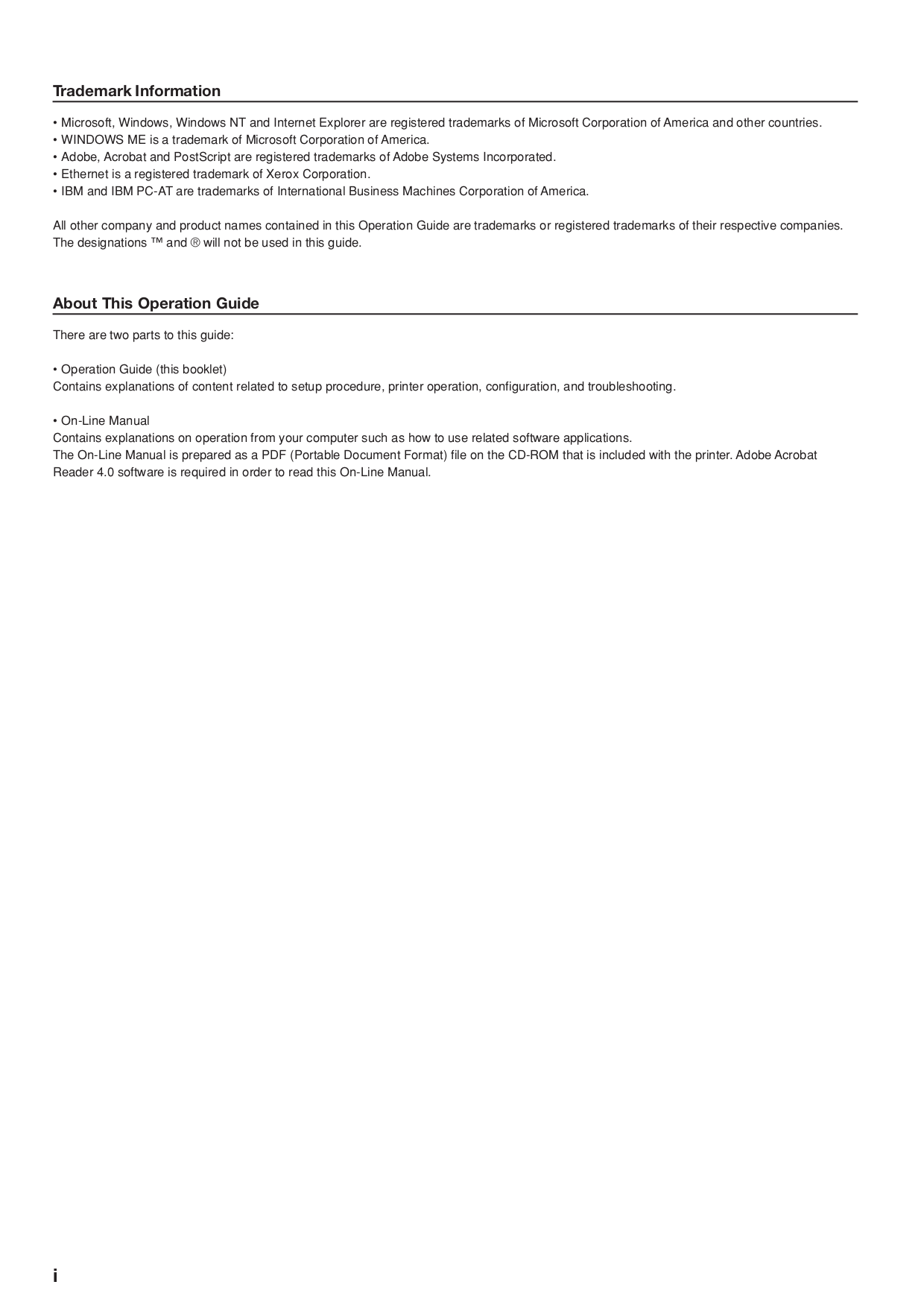 ... Kyocera Printer KM-P4845w pdf page preview ...