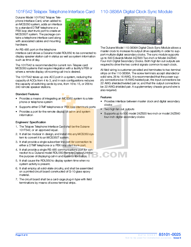Dukane mcs350 instruction manual