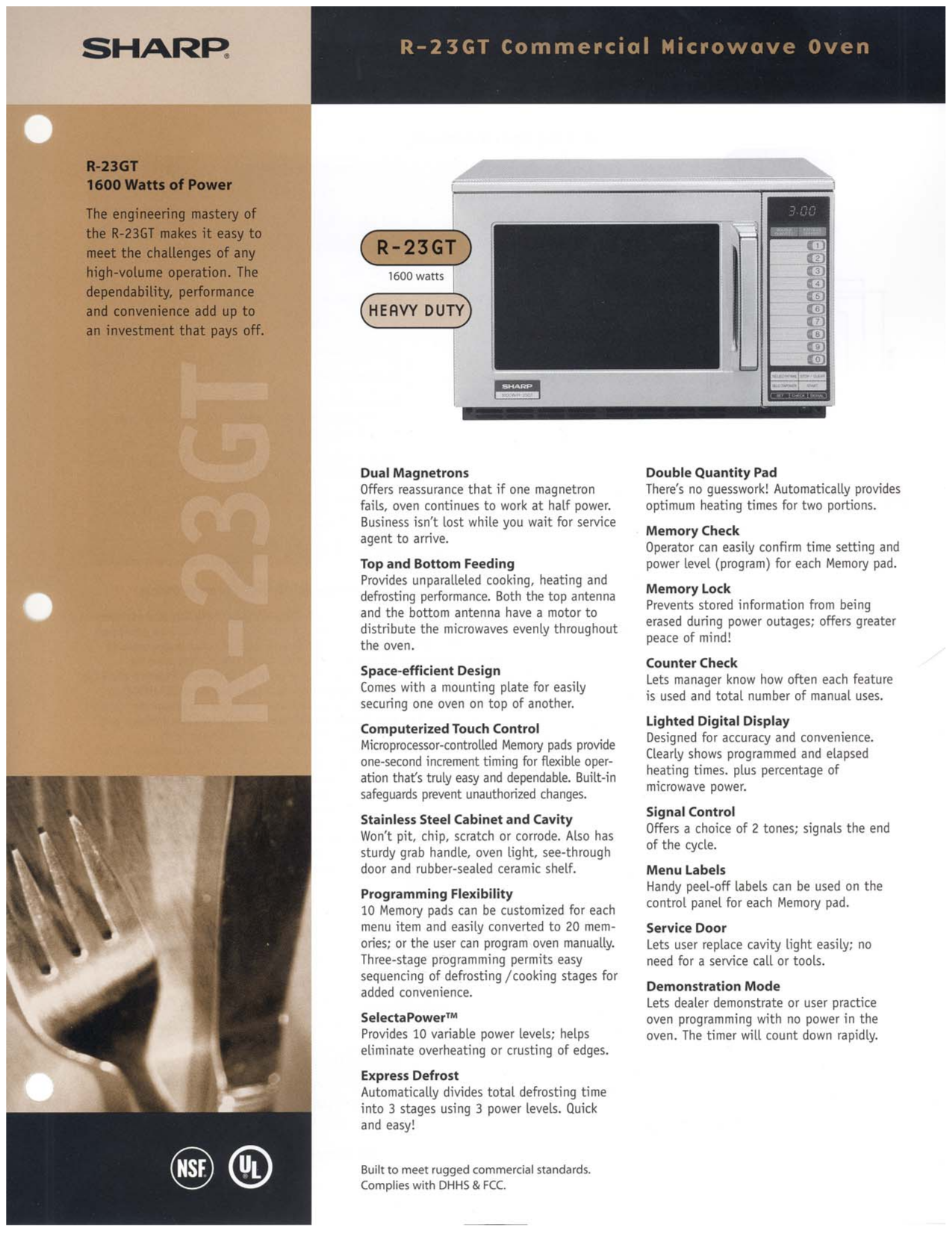Download free pdf for Sharp R23GT Microwave manual