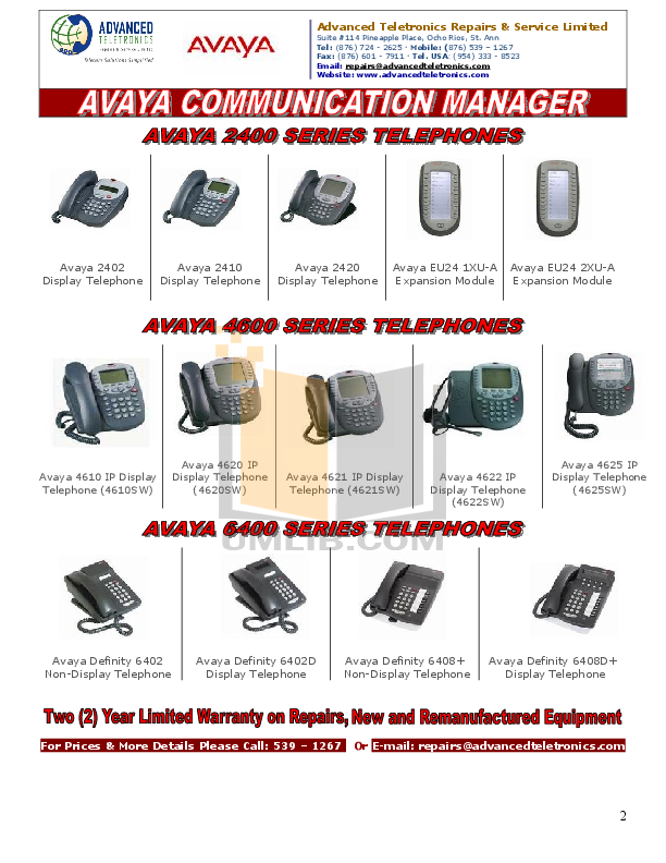 Avaya Phone Model 9508 Manual