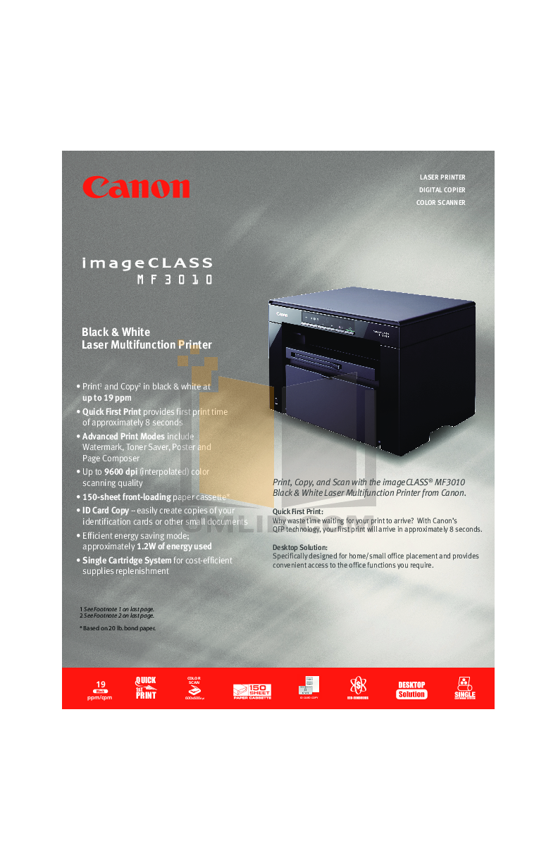 canon mf3010 specification pdf