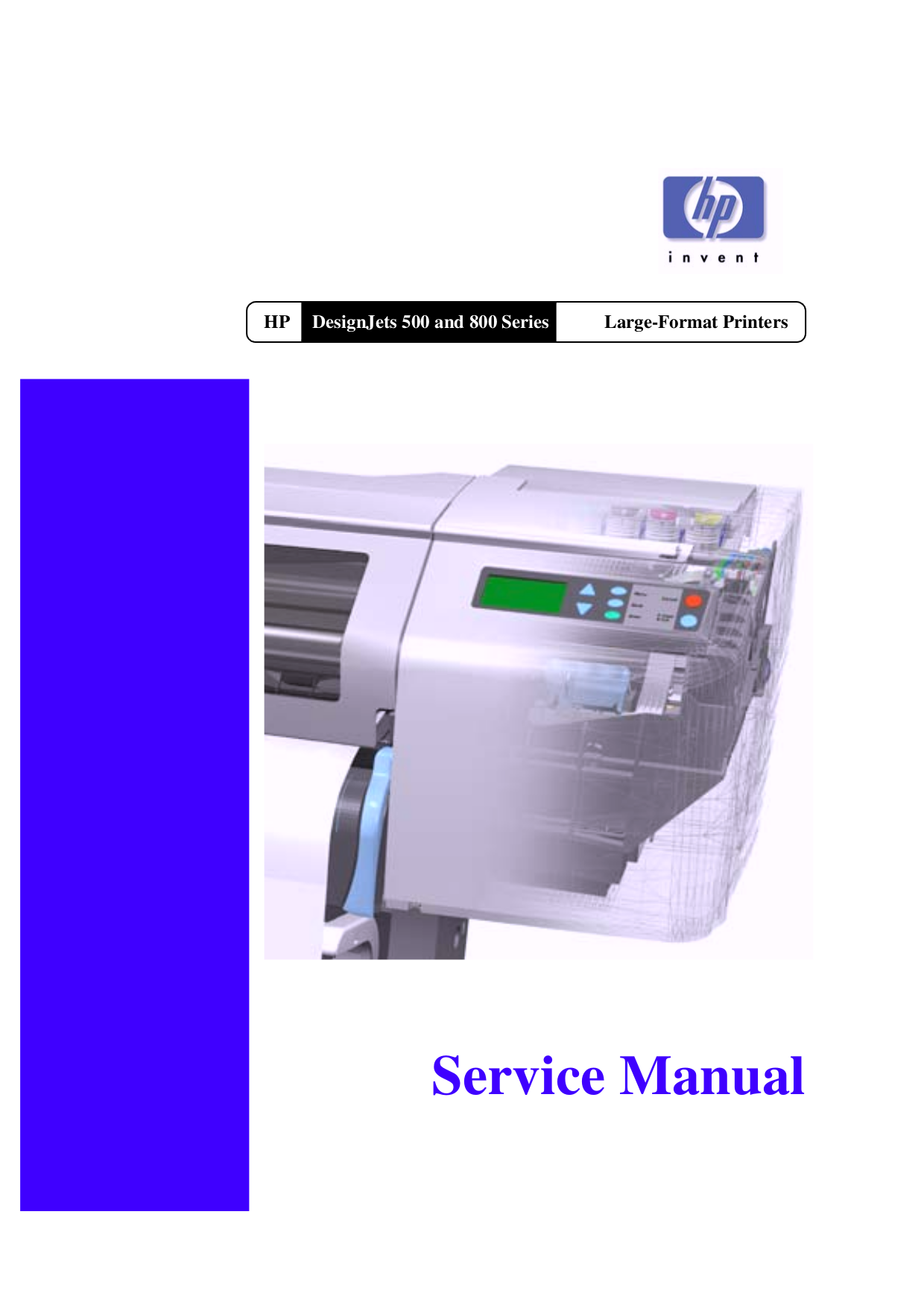 pdf for HP Printer Designjet 800ps manual
