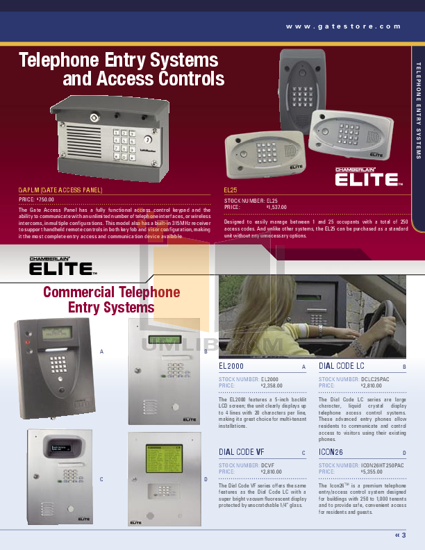 PDF Manual For Chamberlain Other 740 Wireless Keyless Entry Systems